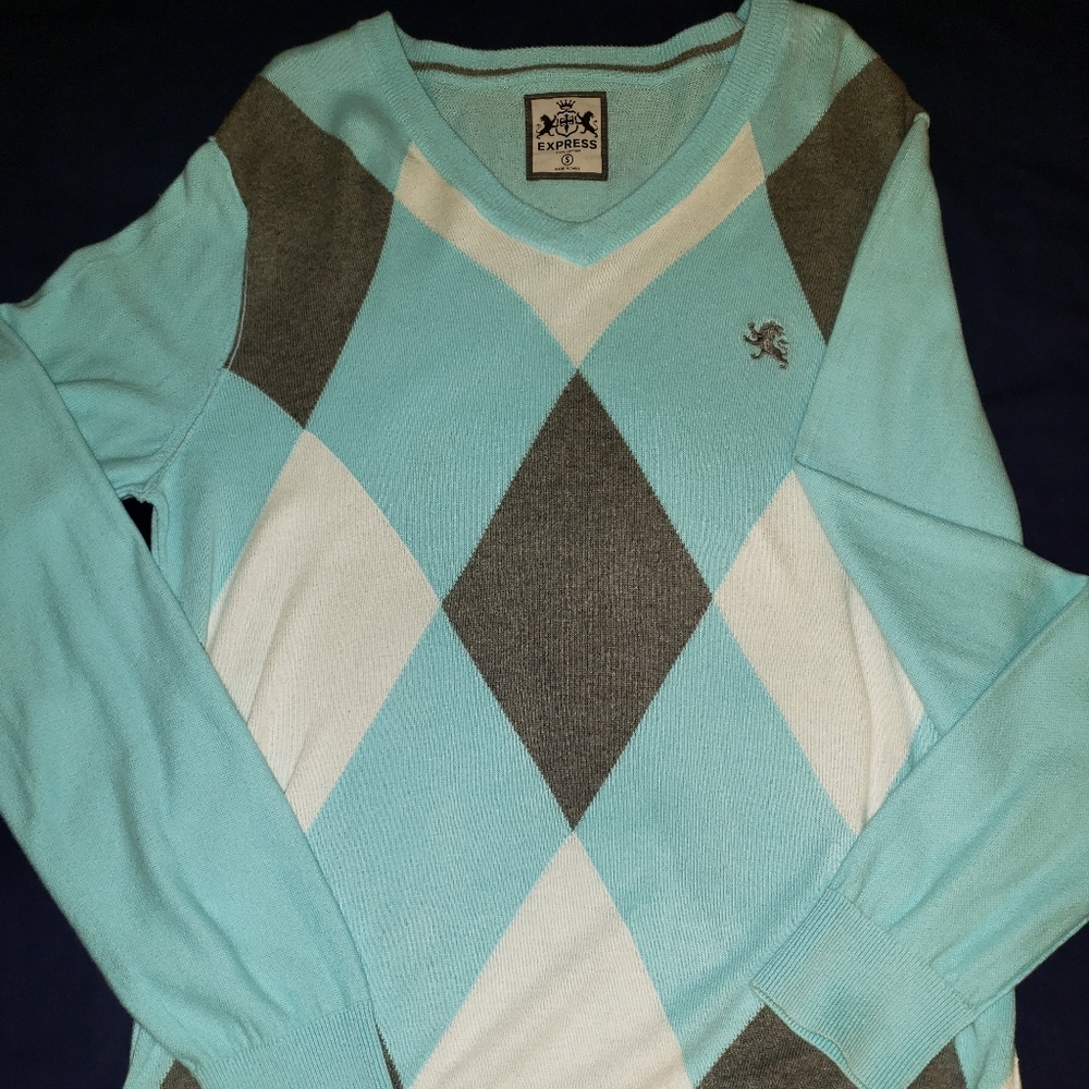 Men's Express argyle sweater